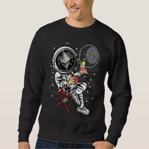 Astronaut Retirement Ethereum Eth Coin To The Moon Sweatshirt