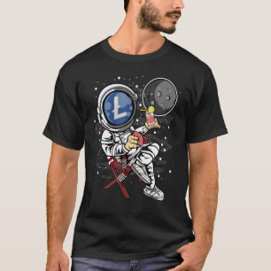 Astronaut Retirement Litecoin Ltc To The Moon Cryp T-Shirt