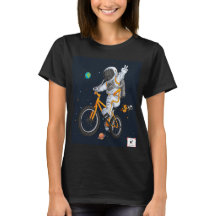 Astronaut Riding a BMX T-Shirt design