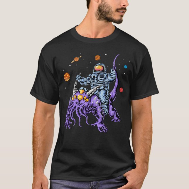 Astronaut riding alien T-Shirt (Front)