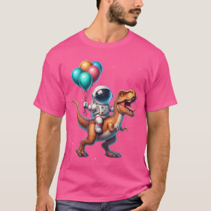 Astronaut Riding Dinosaur T Rex. Astronaut Space B T-Shirt