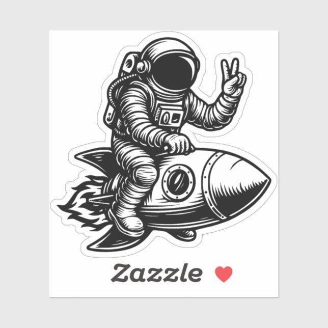 Astronaut Riding on Rocket (Sheet)