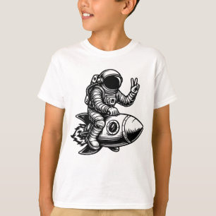 Astronaut Riding on Rocket T-Shirt