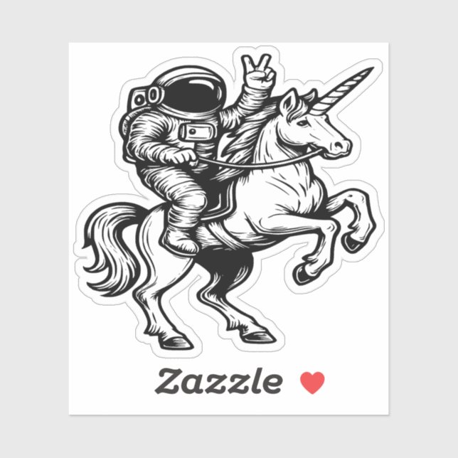 Astronaut Riding Unicorn (Sheet)