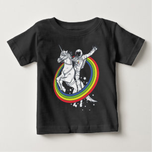Astronaut Riding Unicorn Baby T-Shirt