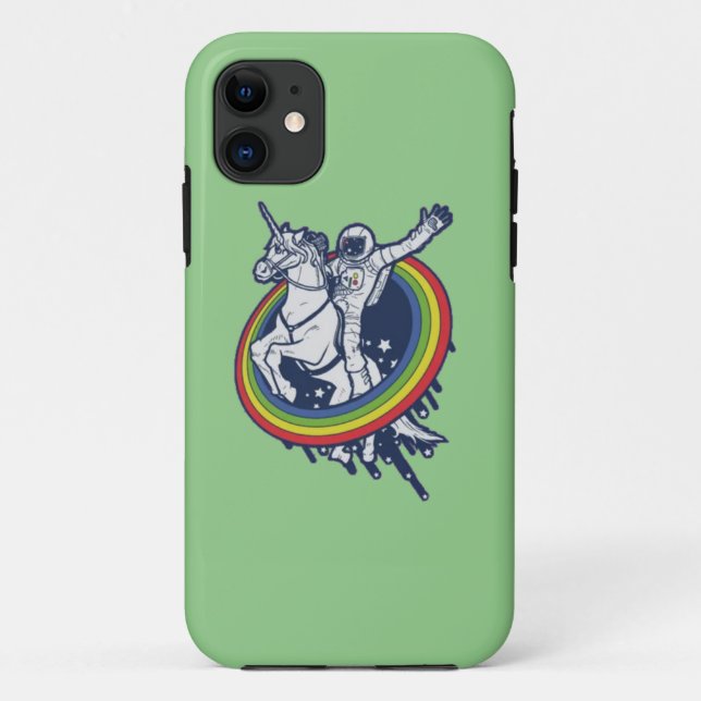 Astronaut Riding Unicorn   Case-Mate iPhone Case (Back)