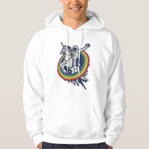 Astronaut Riding Unicorn  Hoodie