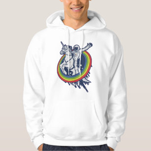 Astronaut Riding Unicorn  Hoodie