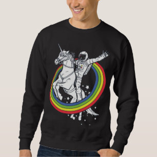 Astronaut Riding Unicorn Sweatshirt
