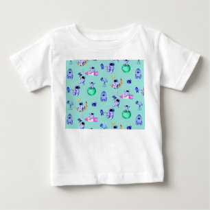 Astronaut rocket earth space baby T-Shirt