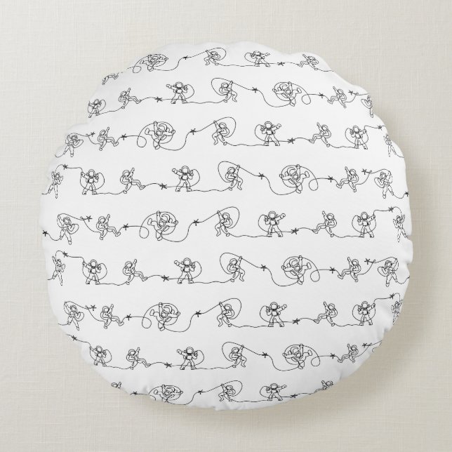 Astronaut Round Pillow (Front)