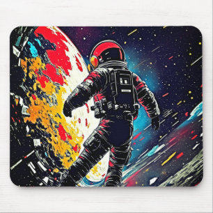Astronaut’s Journey   Cosmic Shatter Mouse Mat