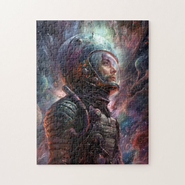 Astronaut Science Fiction Art Jigsaw Puzzle (Vertical)