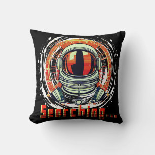 Astronaut “Searching” Throw Pillow – Home Decor