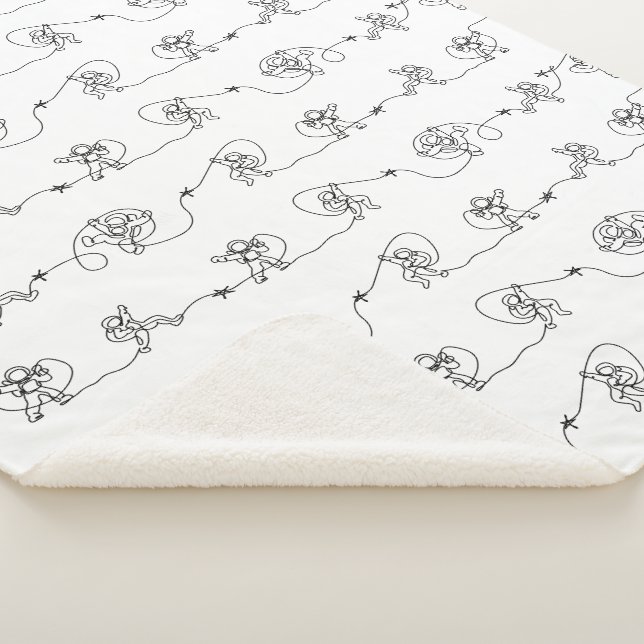 Astronaut Sherpa Blanket (3/4)