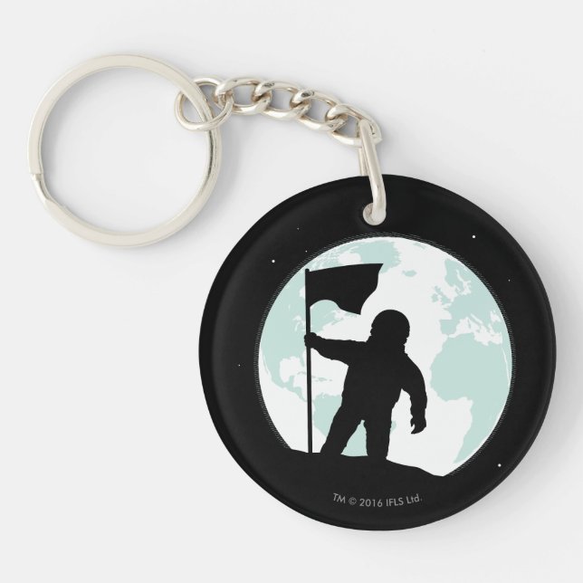 Astronaut Silhouette Key Ring (Front)