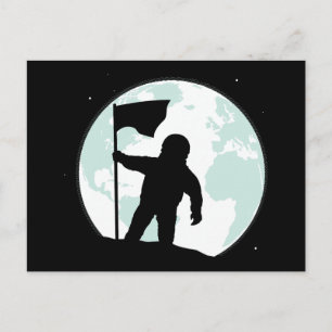 Astronaut Silhouette Postcard