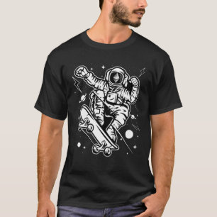 Astronaut Skate Ethereum ETH Coin To The Moon Cryp T-Shirt