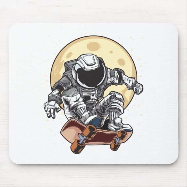 Astronaut Skate Mouse Mat (Front)