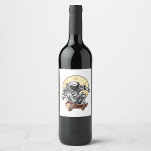 Astronaut Skate Wine Label