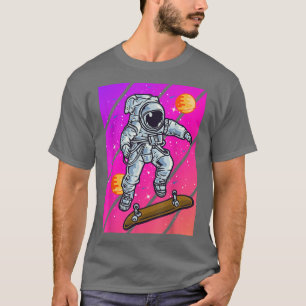 Astronaut Skateboard T-Shirt