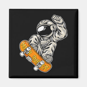 Astronaut Skateboarder, Skateboarding Lover, Astro Magnet