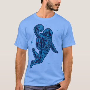 Astronaut Slam Dunk Basketball Asteroid Nothing bu T-Shirt