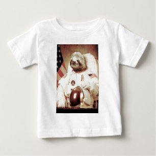 Astronaut Sloth Baby T-Shirt