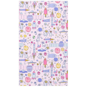 astronaut snail zebra penguin ufo sci-fi spaceship tablecloth