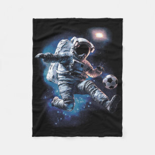 Astronaut Soccer Ll Sport Lover Outer Space Scienc Fleece Blanket