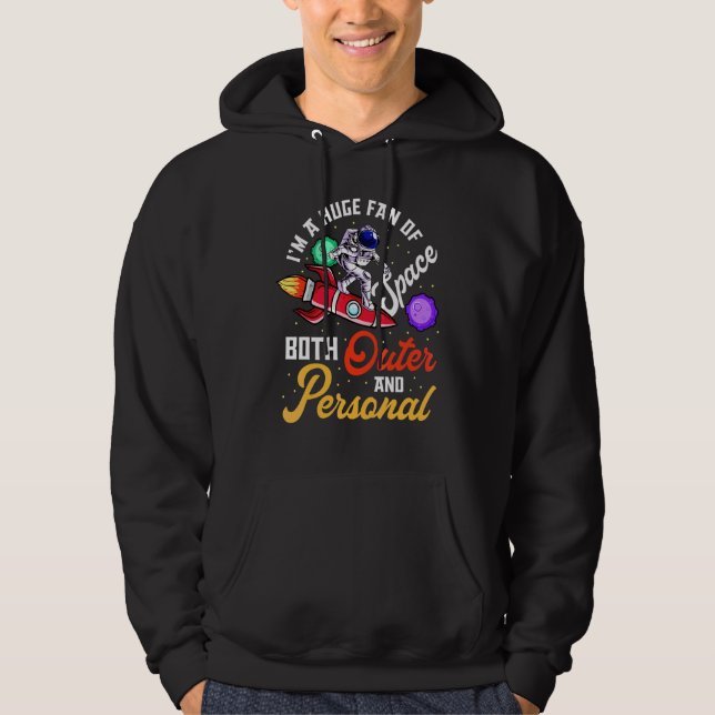 Astronaut Solar Planets Astronomy  Space Hoodie (Front)