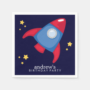 Astronaut Space Birthday Party Personalised Napkin