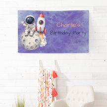 Astronaut Space Birthday Party Welcome