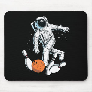 Astronaut Space Bowling Cool Astronaut Bowling Lov Mouse Mat