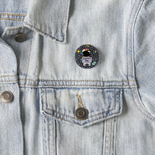 Astronaut Space Cartoon  3 Cm Round Badge