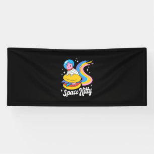 Astronaut Space Cat Banner