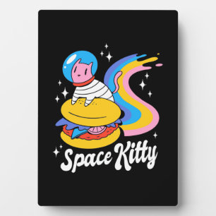 Astronaut Space Cat Plaque