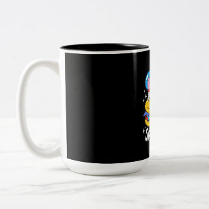 Astronaut Space Cat Two-Tone Coffee Mug