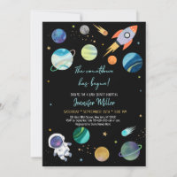 Astronaut Space Countdown Has Begun Baby Shower