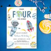 Astronaut Space Fourth Birthday