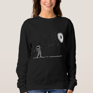 Astronaut Space Golf Player Funny Galaxy Space Lov Sweatshirt