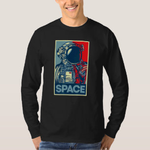 Astronaut Space Hope Poster Street Art Style T-Shirt