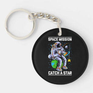 Astronaut Space Mission Catch A Star Key Ring