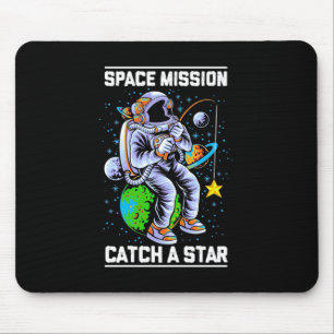 Astronaut Space Mission Catch A Star Mouse Mat