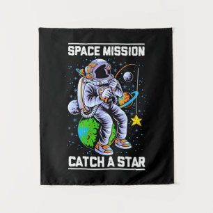 Astronaut Space Mission Catch A Star Tapestry