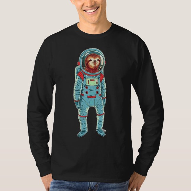 Astronaut Space Sloth T-Shirt (Front)