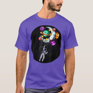 Astronaut Space Spaceman Moon Mars Balloons Planet T-Shirt