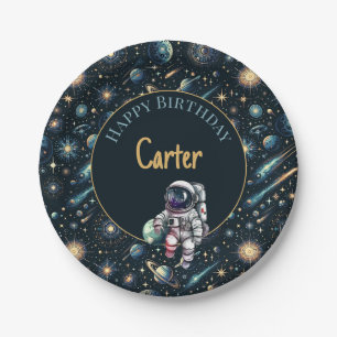 Astronaut    Space Theme   Boy's Birthday Party Paper Plate