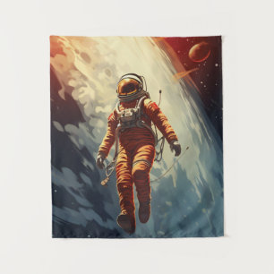 Astronaut Space Travel Tapestry