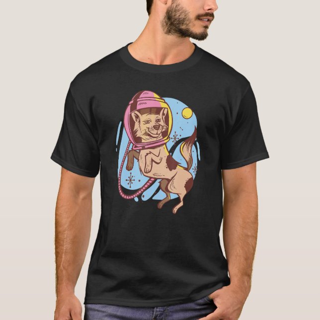 Astronaut Spacedog  Space Canine T-Shirt (Front)